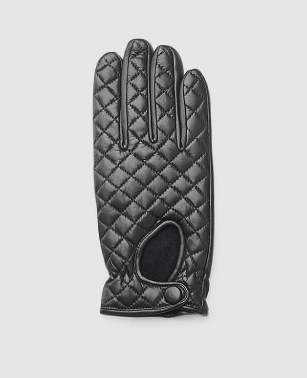 Gants à motif écossais - Noir