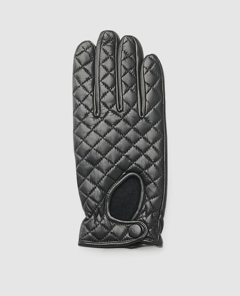 Gants à motif écossais - Noir