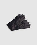 Gants avec couture décorative - Bleu foncé