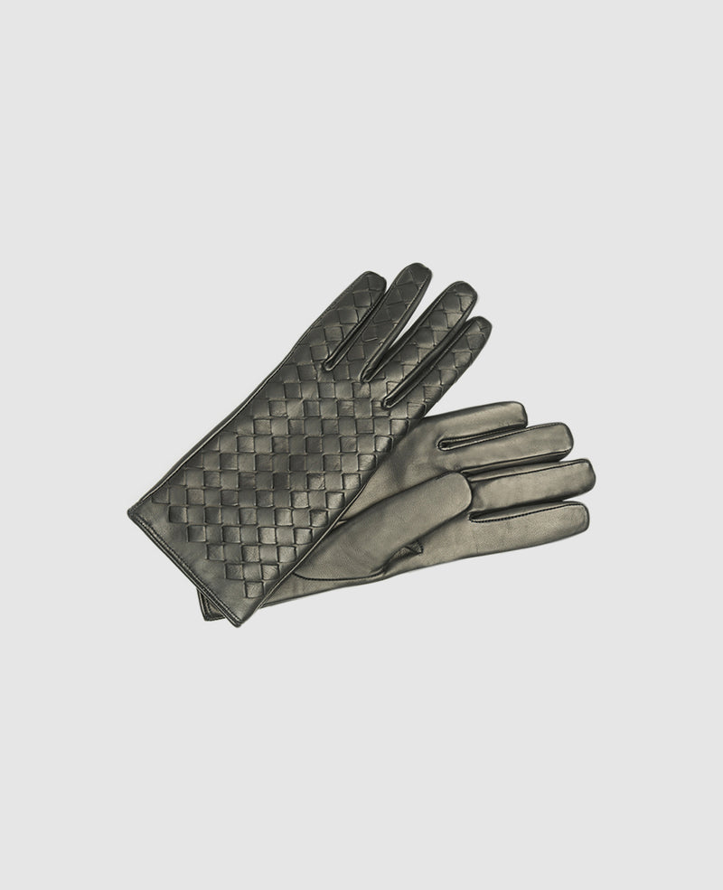 Gants pour hommes avec matelassage - noir