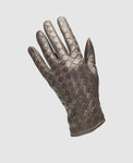 Gants pour hommes avec matelassage - Brun foncé